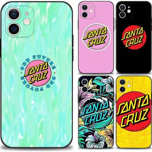 TPU Case for iphone 11 12 Pro Cover for iPhone SE 7 8 11 Pro 12 Mini XR X XS MAX 6 6S Plus Fundas Capa santa cruz