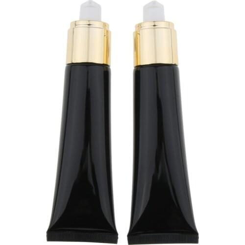 2pcs Refillable Foundation Container Tubes Makeup Liquid Bottles
