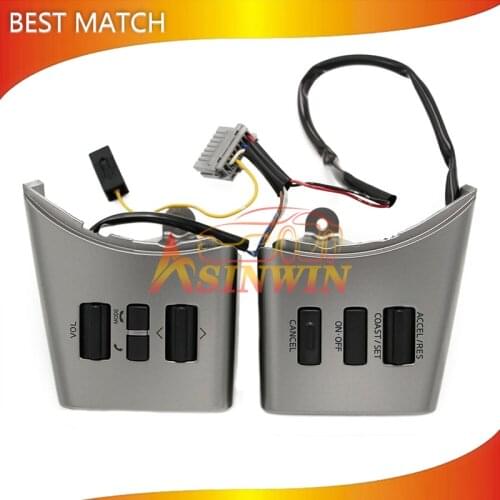 2PCS Steering Wheel Controls Volume Cruise S-witch Buttons 48430-ZL91C 48430-2Z511 For Nissan Frontier Xterra Pathfinder