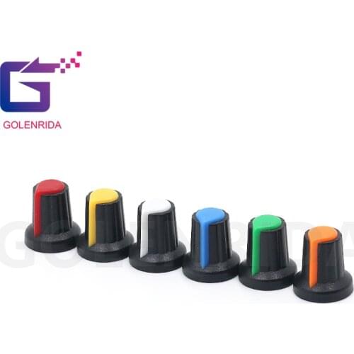 20PCS WH148 potentiometer knob cap Yellow Orange Blue White Red 15X17mm AG2 knob