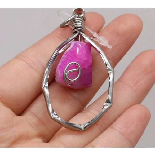 Hot Sale Natural Stone Pendant Irregular Dragon Agates Pendant For Jewelry Making DIY Necklace Bracelet Earrings Accessory