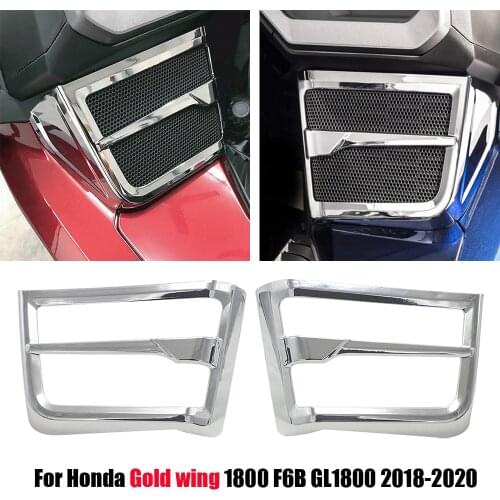 New For Honda Goldwing 1800 F6B GL1800 2018 2019 2020 Chrome Speaker Grille Motorcycle Accessories