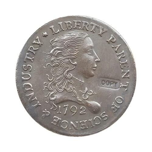 Wholesale 1792 LARGE GWPT BIRCH CENT W/RIM IMPRINT COINS COPY 100% coper manufacturing