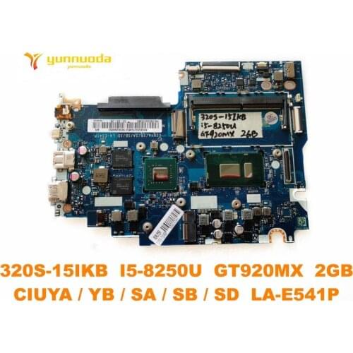 Original for Lenovo 320S-15IKB laptop motherboard 320S-15IKB I5-8250U GT920MX 2GB CIUYA YB SA SB SD LA-E541P tested goo
