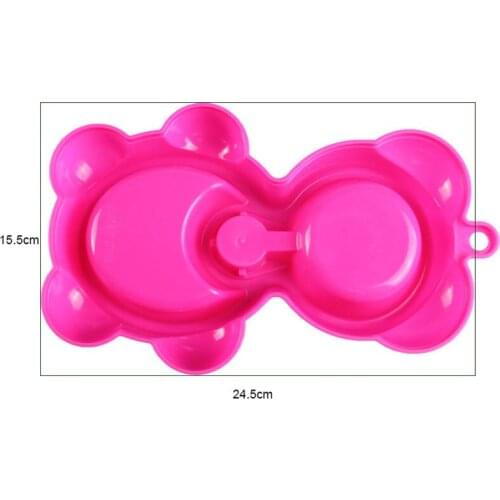 Dual Port Dog Utensils Bowl Cat Drinking Fountain Pet Food Dish Automatic Water Dispenser Feeder CLH@8