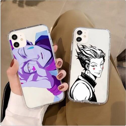 Hisoka Anime Hunter X Phone Case Transparent for iPhone 11 12 mini pro XS MAX 8 7 6 6S Plus X 5S SE 2020 XR