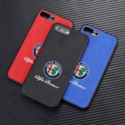 Iphone 12 11pro Max 6 6S 7 8 Plus X XR XS Max Luxury Soft fur Phone Case For Alfa Romeo giulia stelvio giulietta 159 147 156 166