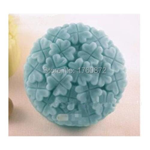 Clover Silicone molds clover soap mold clovers silicone soap molds clovers silica gel die Aroma stone moulds candle mould
