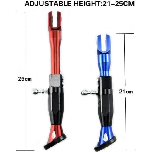 T6063 aluminum alloy / 304 stainless steel screws Motorcycle Side Stand Motorcycle Scooter Street Standard
