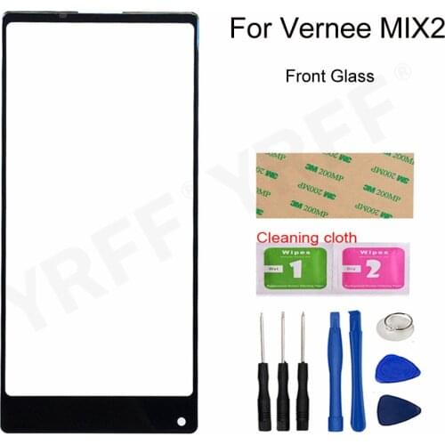 Outer Glass Panel For Vernee MIX2 (No LCD Touch Screen) Front Glass Screen Panel Assembly Parts