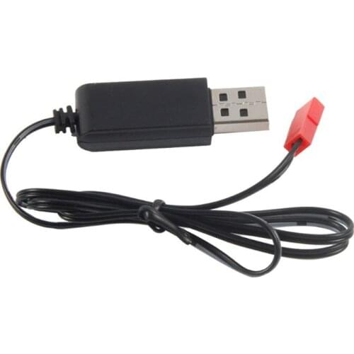 YYDS 3.7V 500mA Output 1S For Lipo Lithium Battery USB Cable Charger Red Female Head JST Plug For Lipo Battery Only