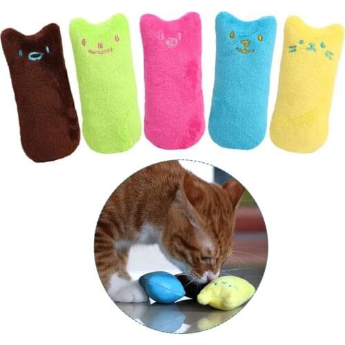 Funny Interactive Plush Cat Toy Pet Kitten Chewing Toy Teeth Grinding Catnip Toys Claws Thumb Bite Cat mint For Cats Cat Supply