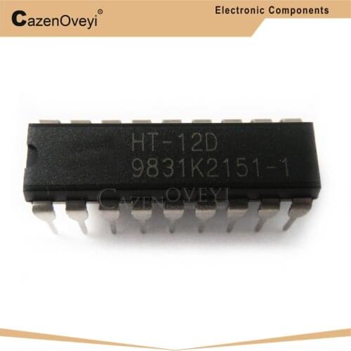 10pcs/lot=5pairs ( 5pcs HT12D + 5pcs HT12E ) HT-12D HT-12E HT12 DIP-20 In Stock