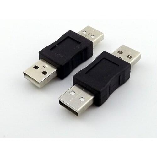 10pcs USB 2.0 A Male To USB Male Plug Coupler Adapter Converter Connector Changer