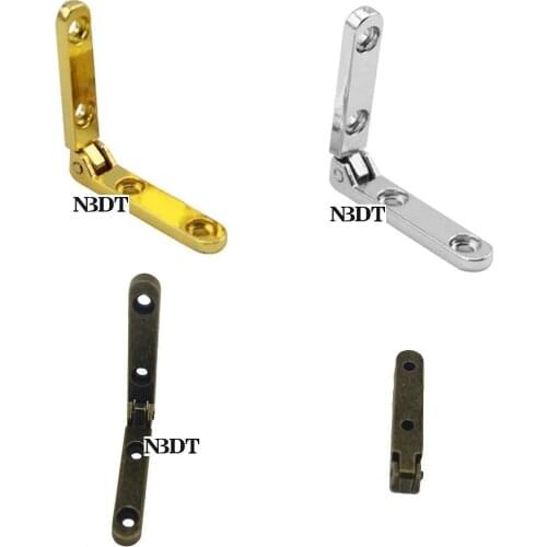 20Pcs Zinc Alloy Gold Silver Antique Bronze Mortise Folding Bar Hinge For Small Case Cigar Jewelry Wine Gift Watch Wooden Box
