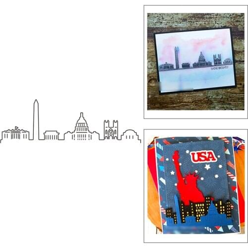 2021 New House and Silhouette Metal Cutting Dies For Mould Cut Making Background Greeting Card Paper Scrapbooking DIY No Stamps