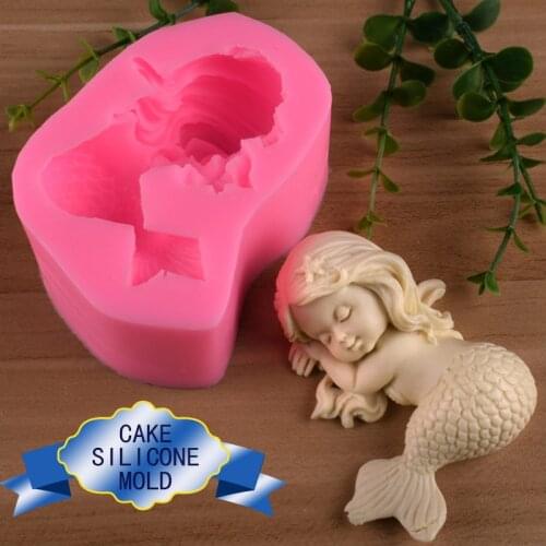 3D Silicone Cake Fondant Chocolate Baking Mold diy fondant cake soap ice tray mold Soap Candle Wax Making Mould Tool