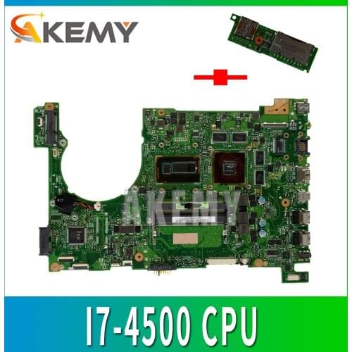 60NB0230-MBB000 For ASUS Q550LF N550LF Laptop Motherboard SR16Z i7-4500U GT740M DDR3 100% Tested Free board