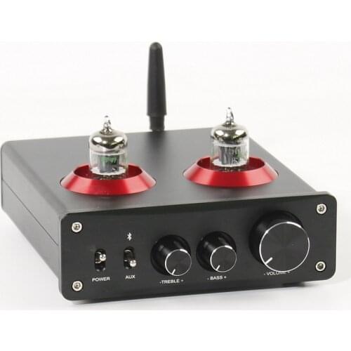 6J1+TPA3221/5654+TPA3221 bile pre-stage combined digital power amplifier (dual core) 210W+210W
