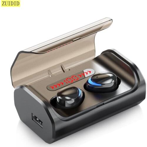 T8 TWS Wireless Bluetooth 5.0 Earphones Stereo Handsfree Touch Control Earbuds Sports Waterproof Headphones With Mic And Display