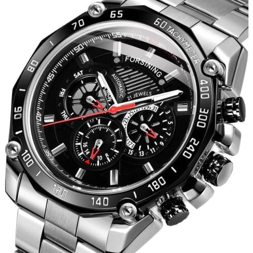 New High Quality Stainless Steel Automatic Mechanical Watch Men Luxury Man Fashion Wristwatches 4144