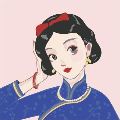 Digital oil painting DIY fairy tale princess cartoon characters fill in color decorative painting adult children practice oil pa