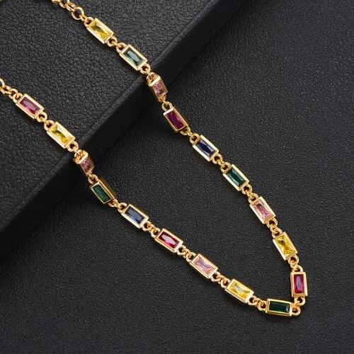 GODKI Jimbora Shiny Charm Hot Long CZ Chains Necklace Female Cubic Zirconia Shiny Necklace For Women Engagement Wedding Jewelry