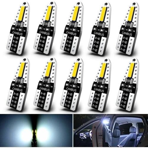 A Pack Car Interior Reading Lamp Parking Lights W5W T10 168 LED Canbus Bulbs White 6000k No Error 12V for BMW Audi Mercedes BENZ