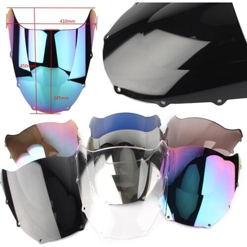 Colorful ABS Motorcycle Windshield Double Bubble Windscreen For Kawasaki NINJA ZX-9R 1998 1999 ZX9R