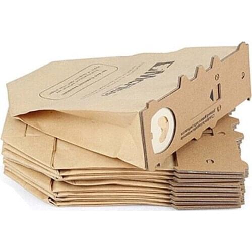 10 pieces/lot Vacuum Cleaner Bags Paper Dust bag for Vorwerk VK130 Vk131 Vacuum Cleaner Parts Accessories