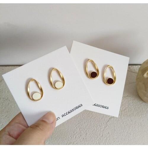 Minimalist Geometreic Irregularity Alloy Stud Earrings For Women Gift Fashion New Jewelry 2020