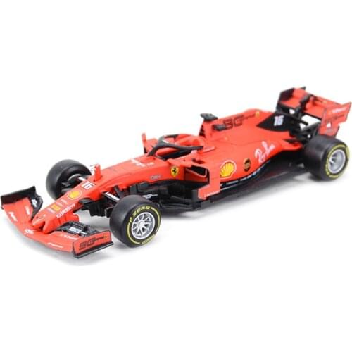 Bburago 1:43 2019 Ferrari F1 SF90 #16 Charles Leclerc Alloy Luxury Vehicle Diecast Pull Back Cars Model Toy Collection Gift