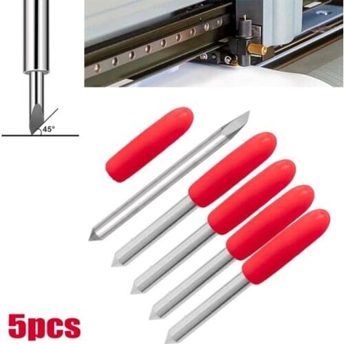 5Pcs Replacement Blades Set Vinyl Knife Cutter Plotter 45 Degree Accessories Tool Woodworking Power Tools For Roland Cricut