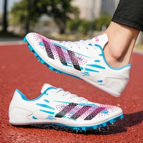 2021NEW Men Track Field Shoes Women Spikes Sneakers Athlete Running Training Shoes Lightweight Racing Match Spike Sport Shoes