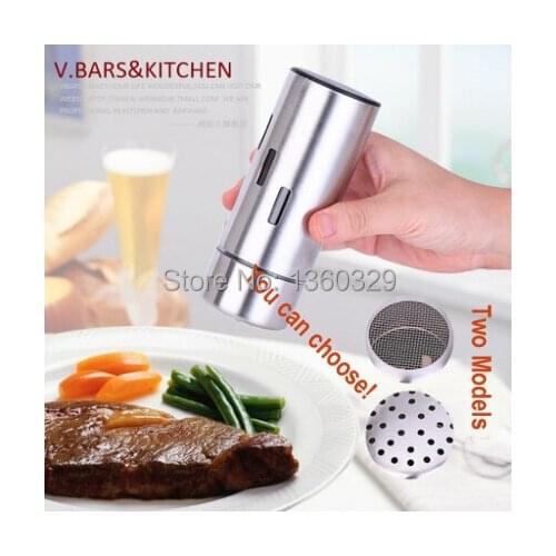 Wholesale Cooking Tools Pepper Salt Shaker Spice Spray Temperos Cruets Condimentos Galheteiro Barbecue Bottle kitchen Accessory