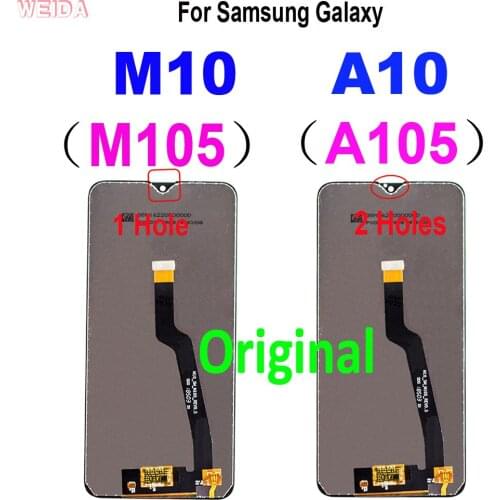 Original For Samsung Galaxy A10 A105 A105F SM-A105F LCD for Galaxy M10 M105 M105F LCD Display Touch Screen Digitizer Assembly