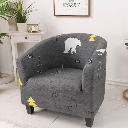 Nordic Simple Floral Printed Single Sofa Chair Slipcovers Armchair Home Decoration Elastic Spandex For Living Room Sofa Cover