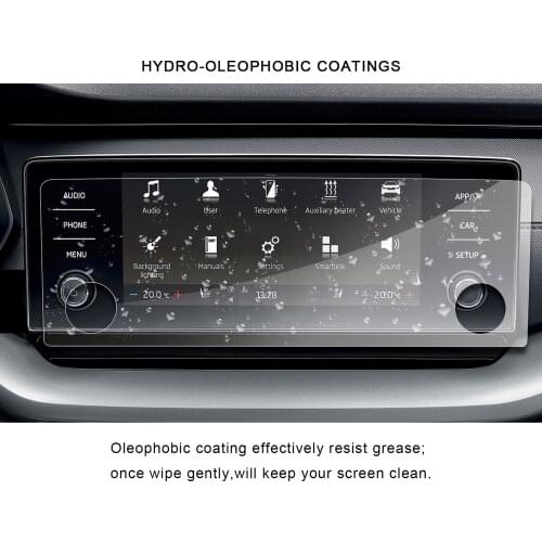 RUIYA Car PET Screen Protector For Octavia 4 Infotainment Columbus 8.25 Inch 2020 Auto GPS Navigation Touch Center Display