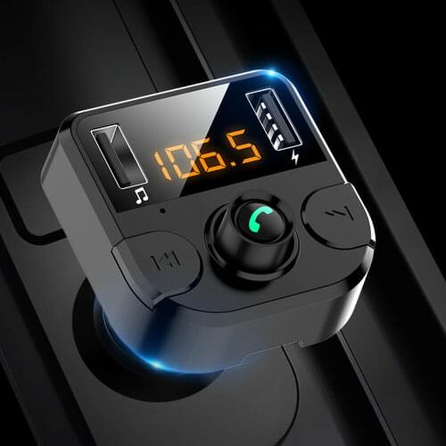 LED Display DC12-24V Dual USB 3.1A Charger Adapter FM Transmitter Bluetooth Car MP3 Player Hands Free Radio Adapter