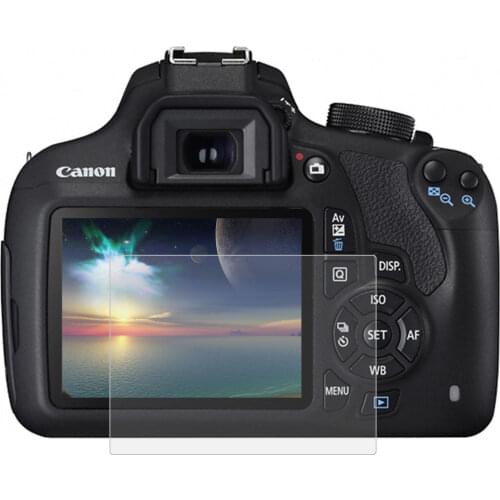 2.5D 9H Hard Tempered Glass Screen Protector Cover Ultra Thin For Canon 1200D/1300D Camera