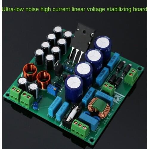 1-10A Toshiba large tube linear high current regulated power supply board with low noise, high stability and low internal