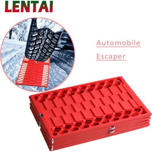 LENTAI For Hyundai solaris i30 tucson 2017 ix35 Mitsubishi asx lancer Volvo xc90 1SET Car Tires Grip Track Mats Foldable Plate