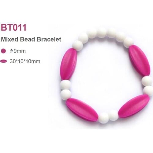 1PC BPA Free Silicone Starfruit Beads Baby Pacifier Dummy Teether Chewable Soother Nursing Bracelet Teething