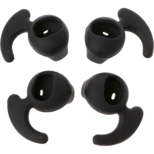 100% Brand New and High Quality 2 Pairs Black Silicone Earbud Eartip Replacement For Samsung S6 Sports Earphone