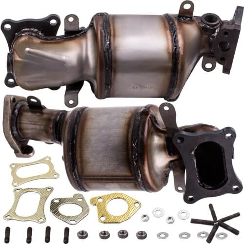 2x Front Left & Right Exhaust Catalytic Converter For 2010-2013 Acura MDX 3.7L