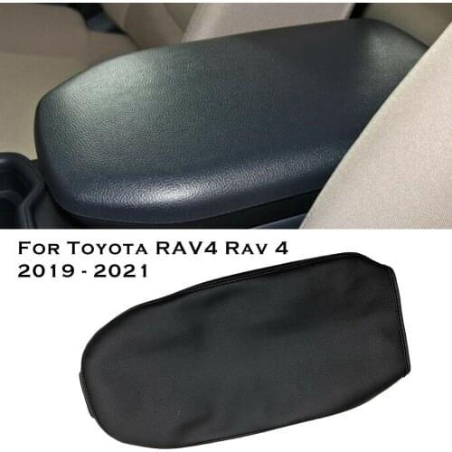 Accessories Armrest Box Holster Pad Mat Cover For Toyota RAV4 Rav 4 2019 - 2021 Armrest Box Leather Case