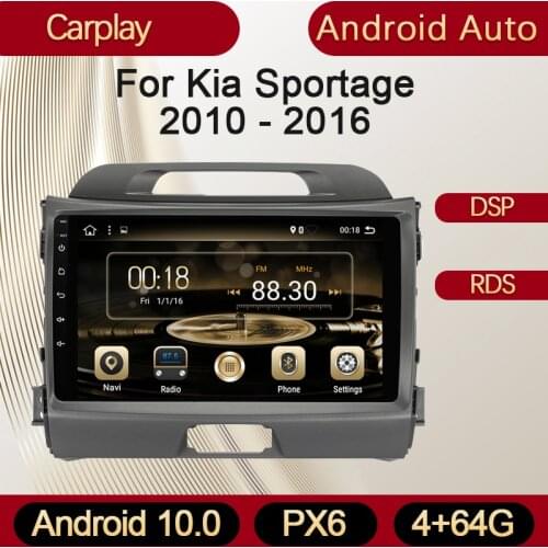 Iodun For Kia Sportage 3 4 SL 2010-2016 Car Radio Stereo Receiver Mp3 Player With Screen Carplay Android Auto 1 2 Din Bluetooth