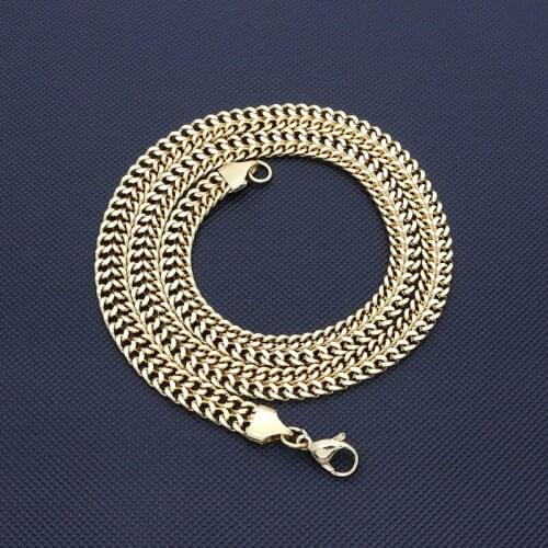 Punk 8MM 60CM Snake Neck Chains For Men Women Wholesale Gold/Silver Color Chokers Long Collier Necklace Jewelry Dropshipping
