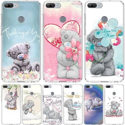 Teddy Me To You Bear Phone Case for Huawei Honor 10 9 20 7A 7X 8A 8S 8X 9X Lite Pro Y5 Y6 Y7 Y9S 2019 10i 20i Coque Cover