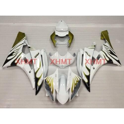 For YZF600 R6 2006 - 2007 Fairing Kits YZF R6 2006 Fairings YZF600 R6 2007 White Abs Fairing